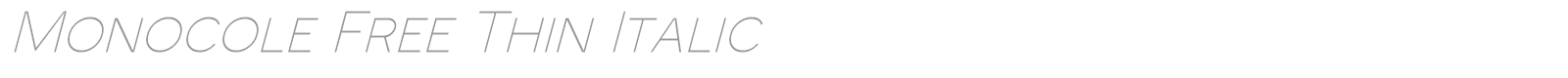 Monocole font preview